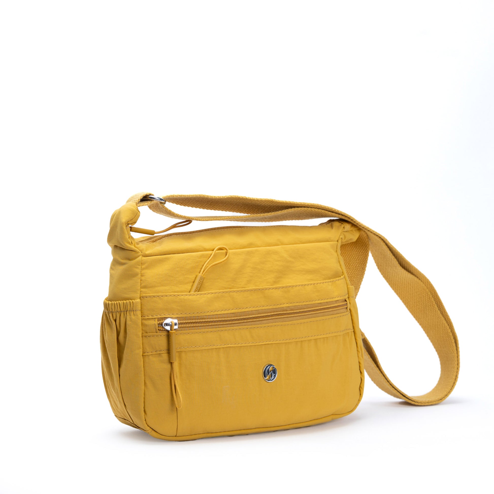 The Miss Caprice Multi-zip Small Hobo Crossbody offers multiple pockets and an adjustable strap, perfect for travel.