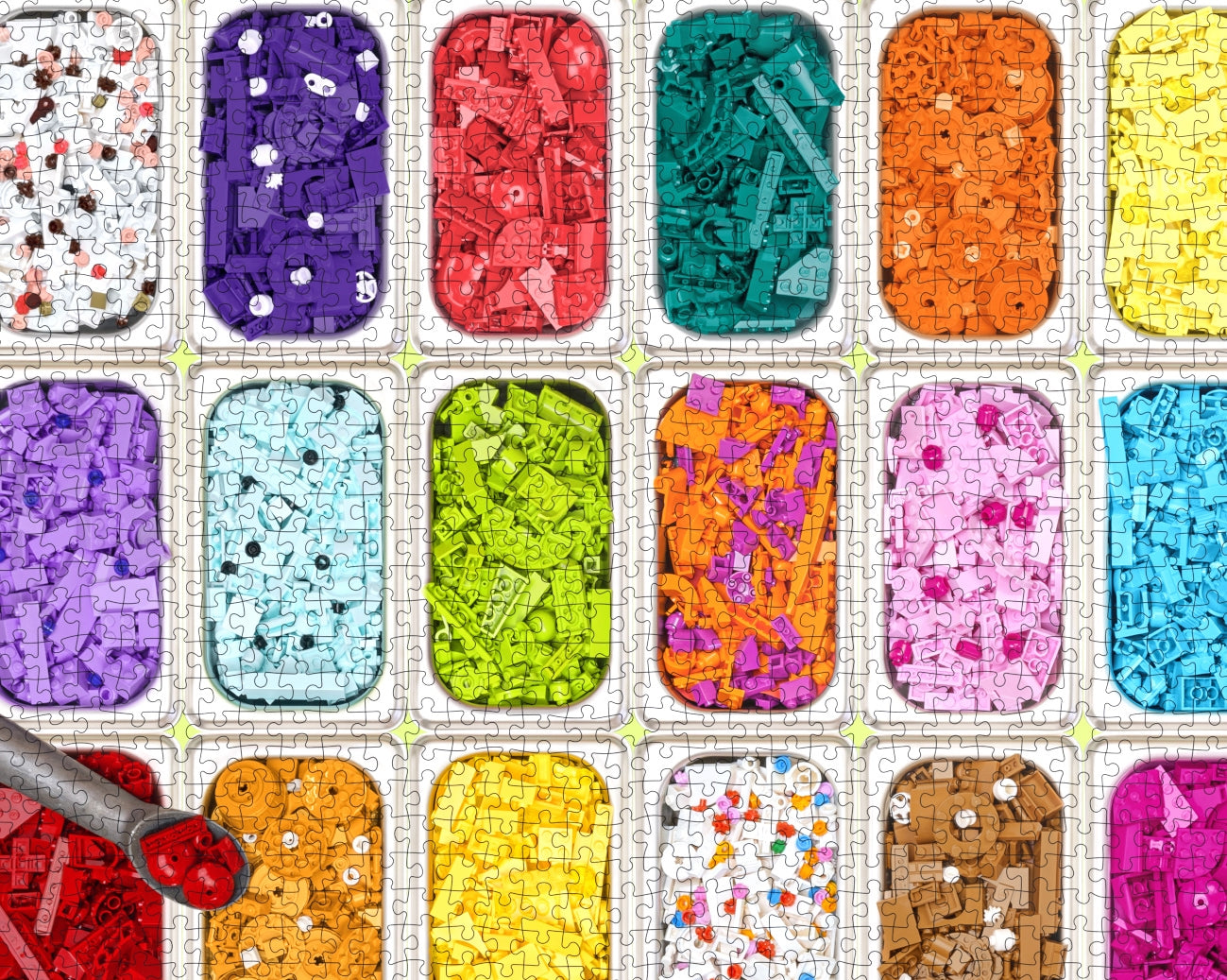 LEGO Ice Cream Dream puzzle, completed
