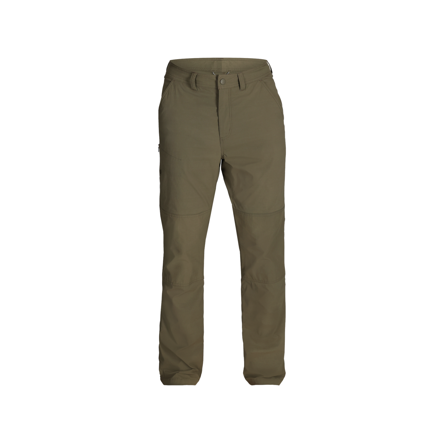 Royal Robbins Men's Wilder Pant in everglade green colour, front view.