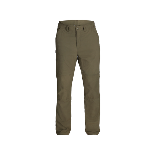 Product Image – Royal Robbins Men's Wilder Pant in everglade green colour, front view.