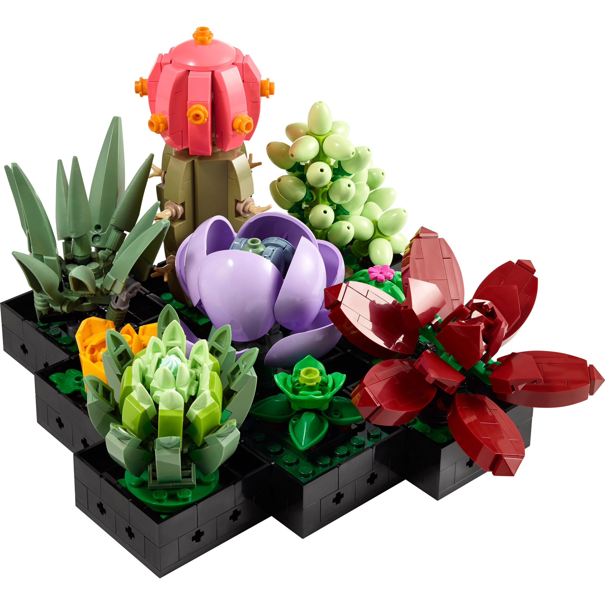 LEGO® Succulents - ONLINE ONLY by LEGO features colorful cacti—an ideal mindful building project.