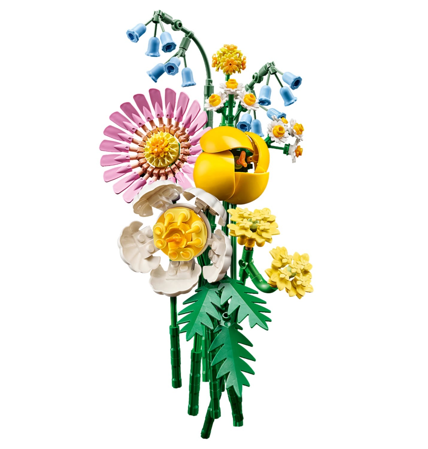 Create a vibrant floral display with the LEGO® Petite Sunny Bouquet, featuring colorful blossoms.