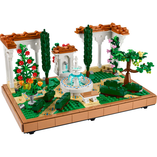 Product Image – LEGO® Fountain Garden - ONLINE ONLY: a landscape set by LEGO for stylish home or office décor.