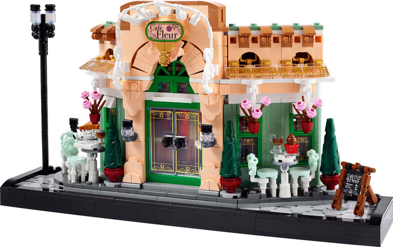 LEGO® French Café - ONLINE ONLY set for adults with outdoor seating and potted plants by LEGO.
