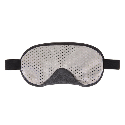 Product Image – Back of Travelon Cooling Gel Eye Mask with black strap, soothes tired eyes and blocks light.