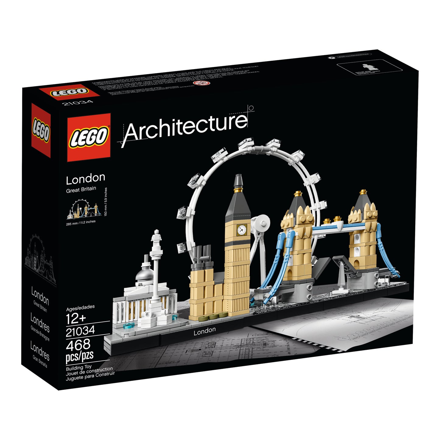LEGO® London - ONLINE ONLY: Build iconic London landmarks like Big Ben and the Eye with this LEGO set.