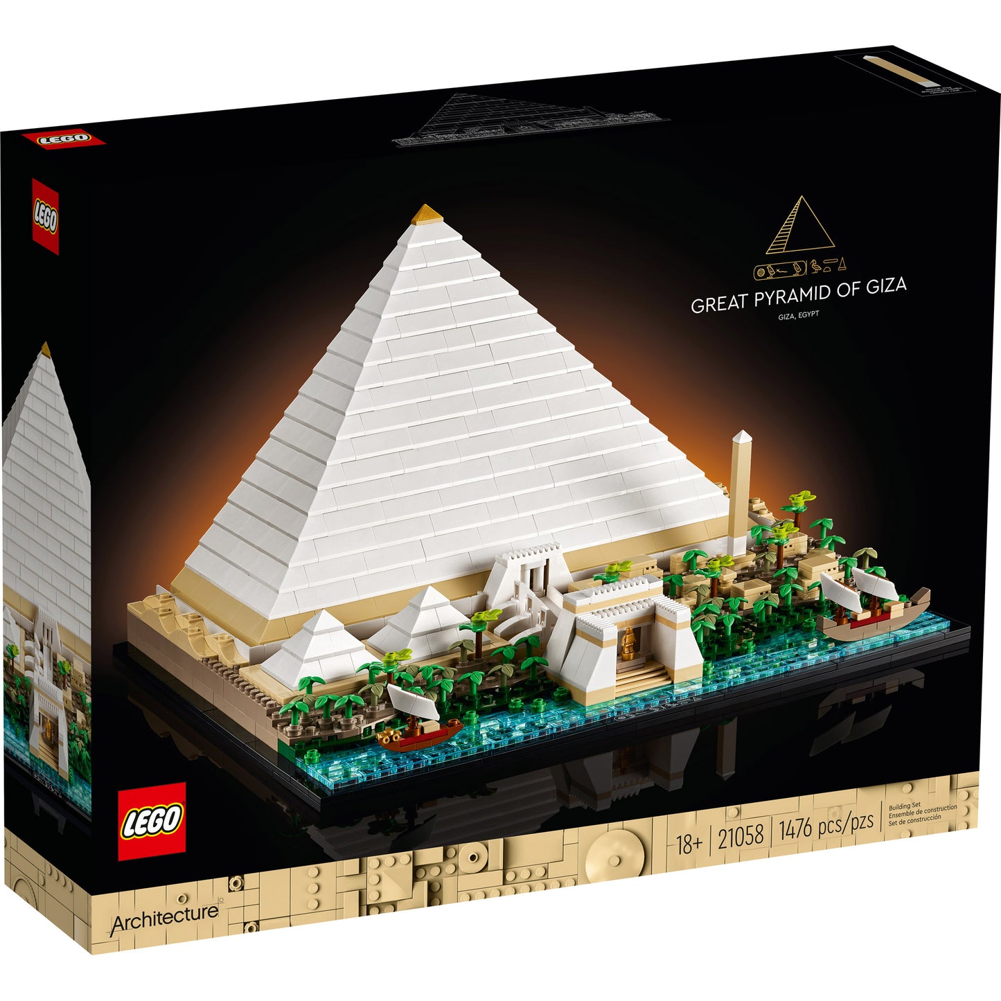 LEGO® Great Pyramid of Giza - ONLINE ONLY lets you add a Wonder of the Ancient World to your collection.