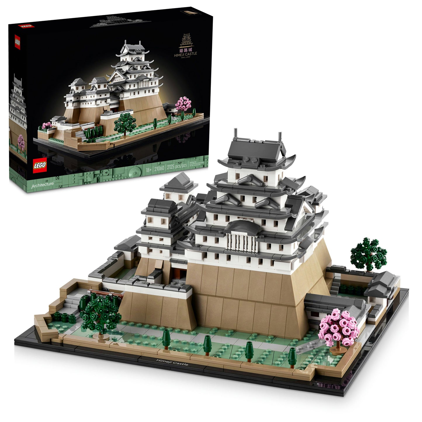 LEGO® Himeji Castle: LEGO architecture set inspired by iconic Japanese history and landscaping.