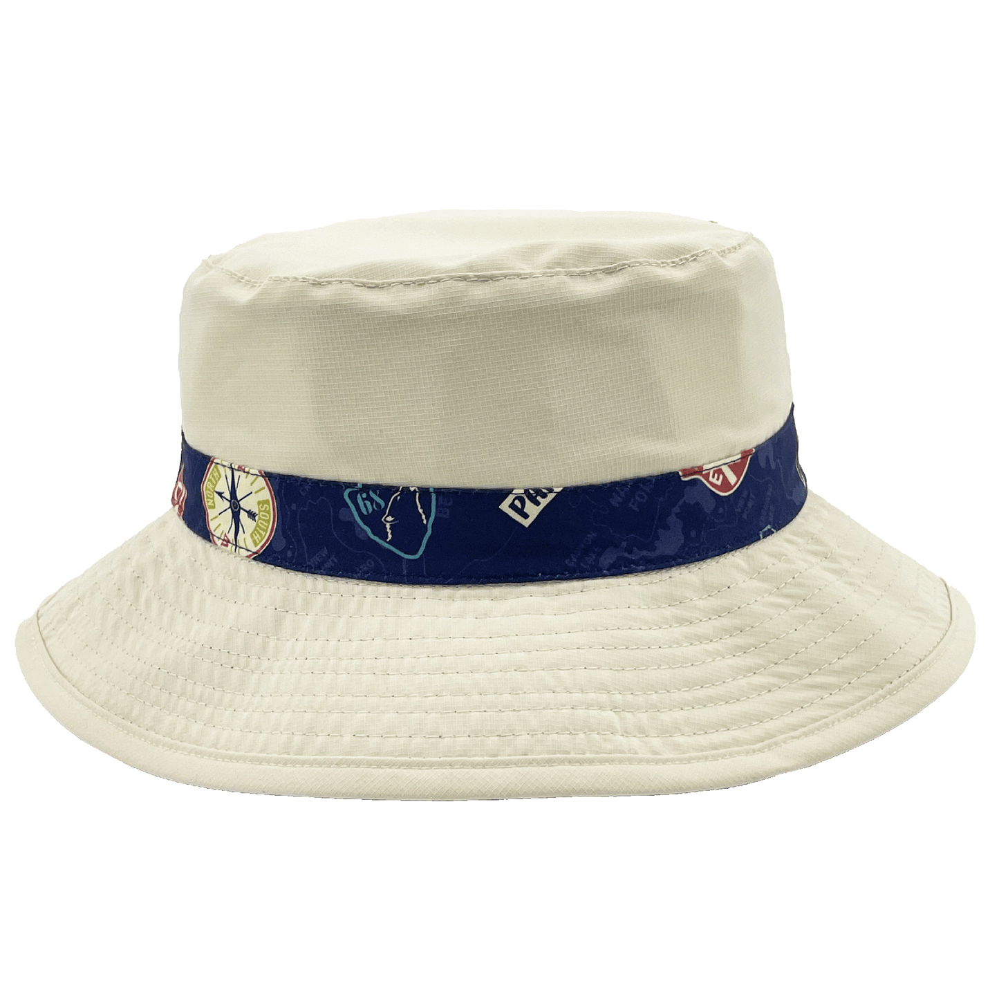 Northern Icons Kids Reversible Canada Adventure Badge Bucket Hat—stylish sun cap for fun adventures.