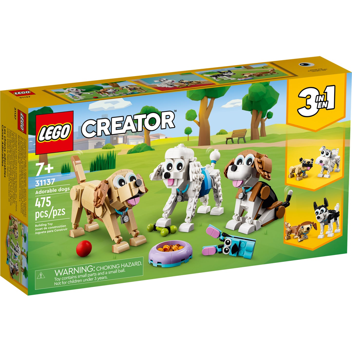 LEGO® Adorable Dogs - ONLINE ONLY: Cute dog building set with accessories, great for ages 7+.