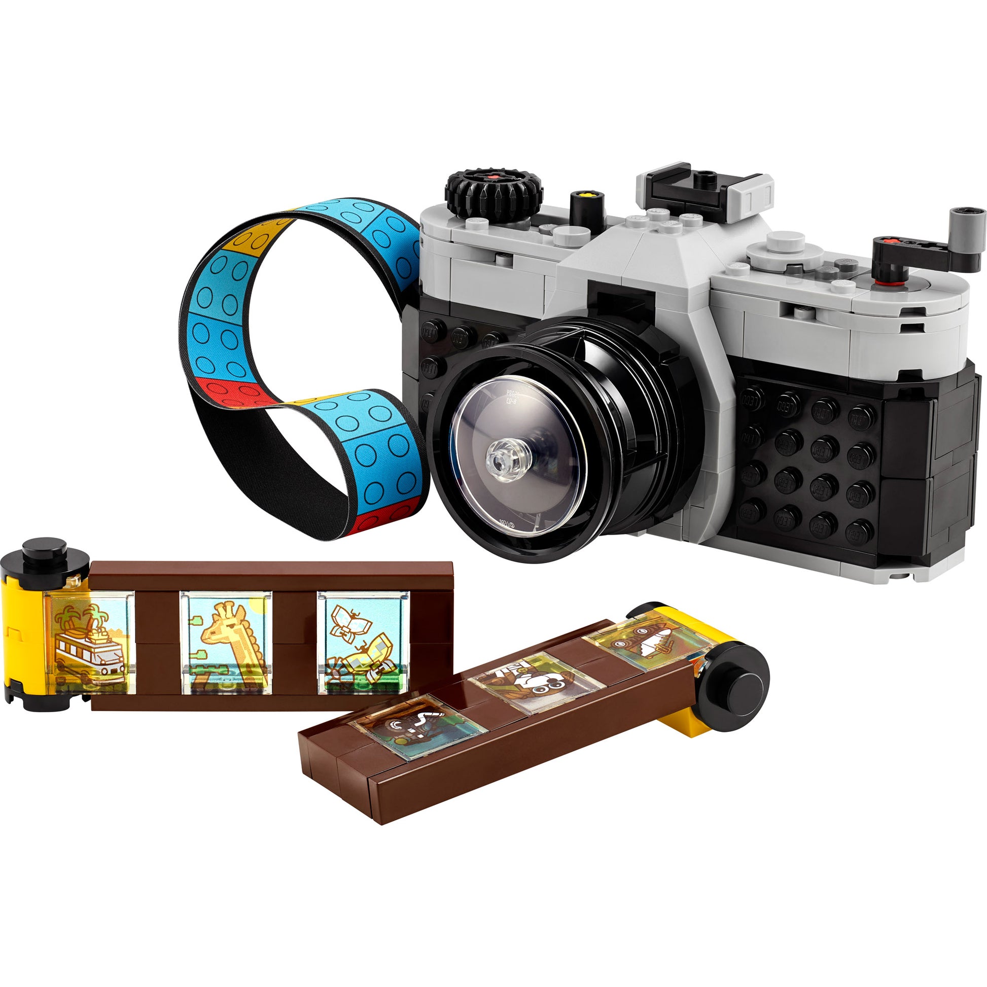 LEGO® Retro Camera - ONLINE ONLY: a 3in1 building set with colorful strap and animal film strips by LEGO.