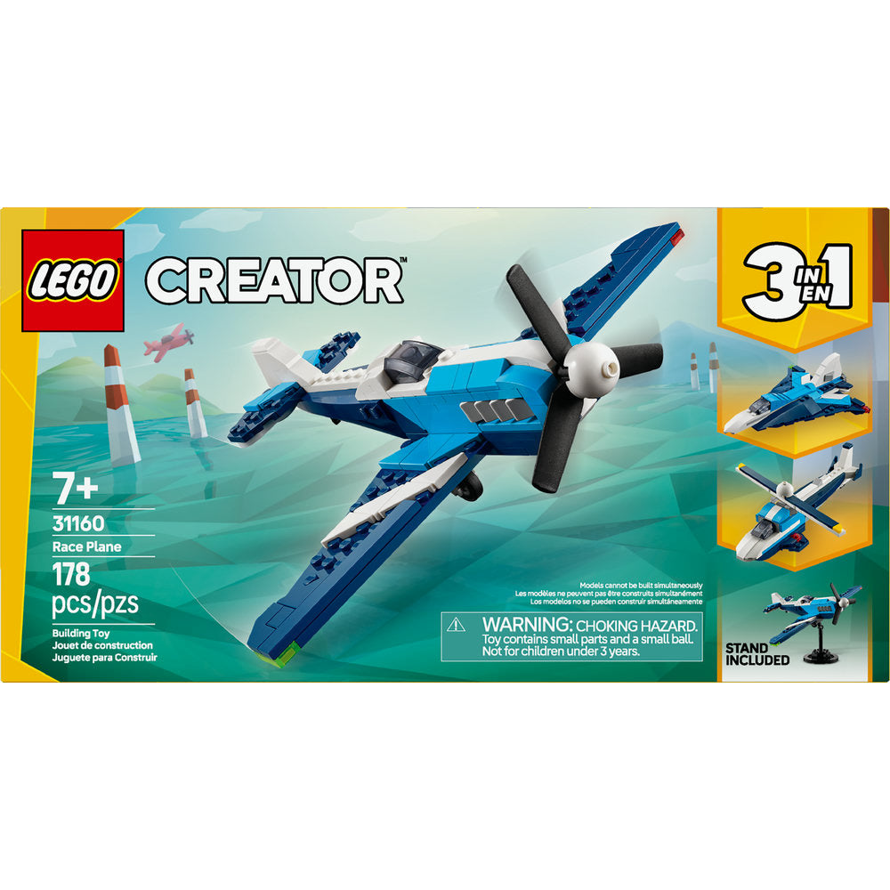 LEGO® Aircraft: Race Plane - ONLINE ONLY, 178 pcs, ages 7+, inspires creative building and play.