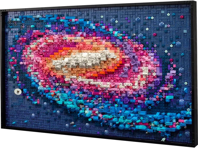 LEGO® The Milky Way Galaxy—ONLINE ONLY framed mosaic wall art by LEGO, perfect for astronomy lovers.