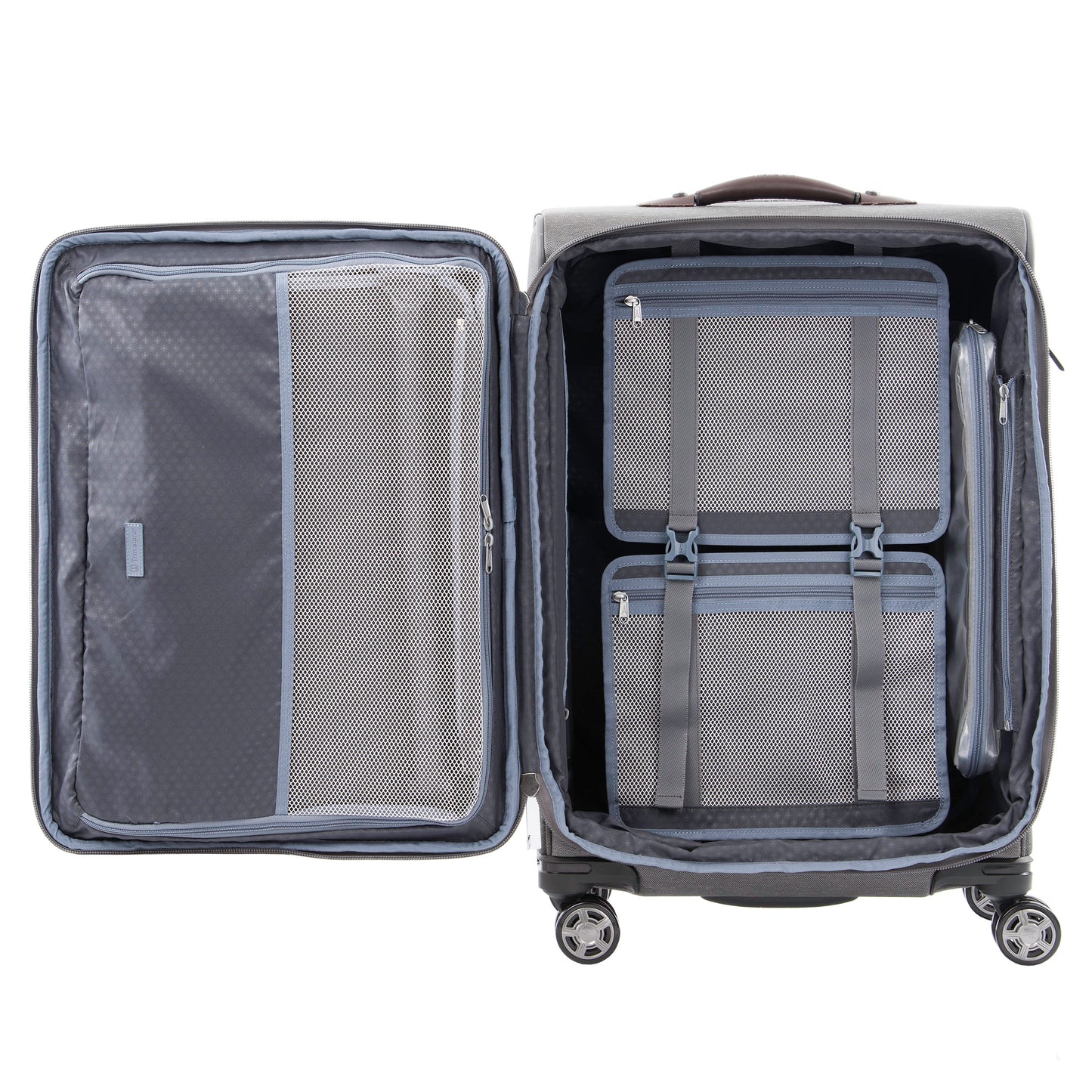 Travelpro® Platinum® Elite 25" Expandable Spinner, vintage, open view