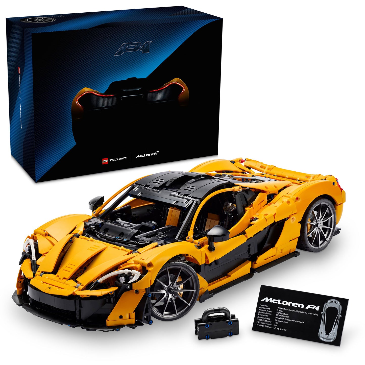 LEGO® McLaren P1™ - ONLINE ONLY set with box and info plaque—ideal for adult LEGO fans.