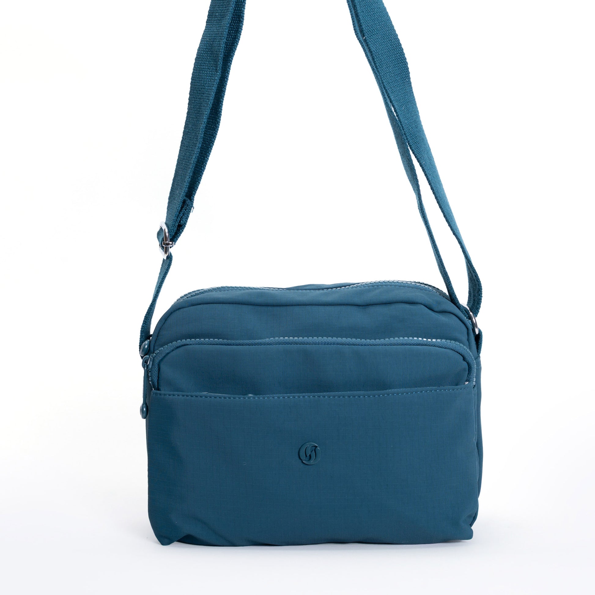 Miss Caprice Multi-zip Square Crossbody—stylish and practical for everyday use.
