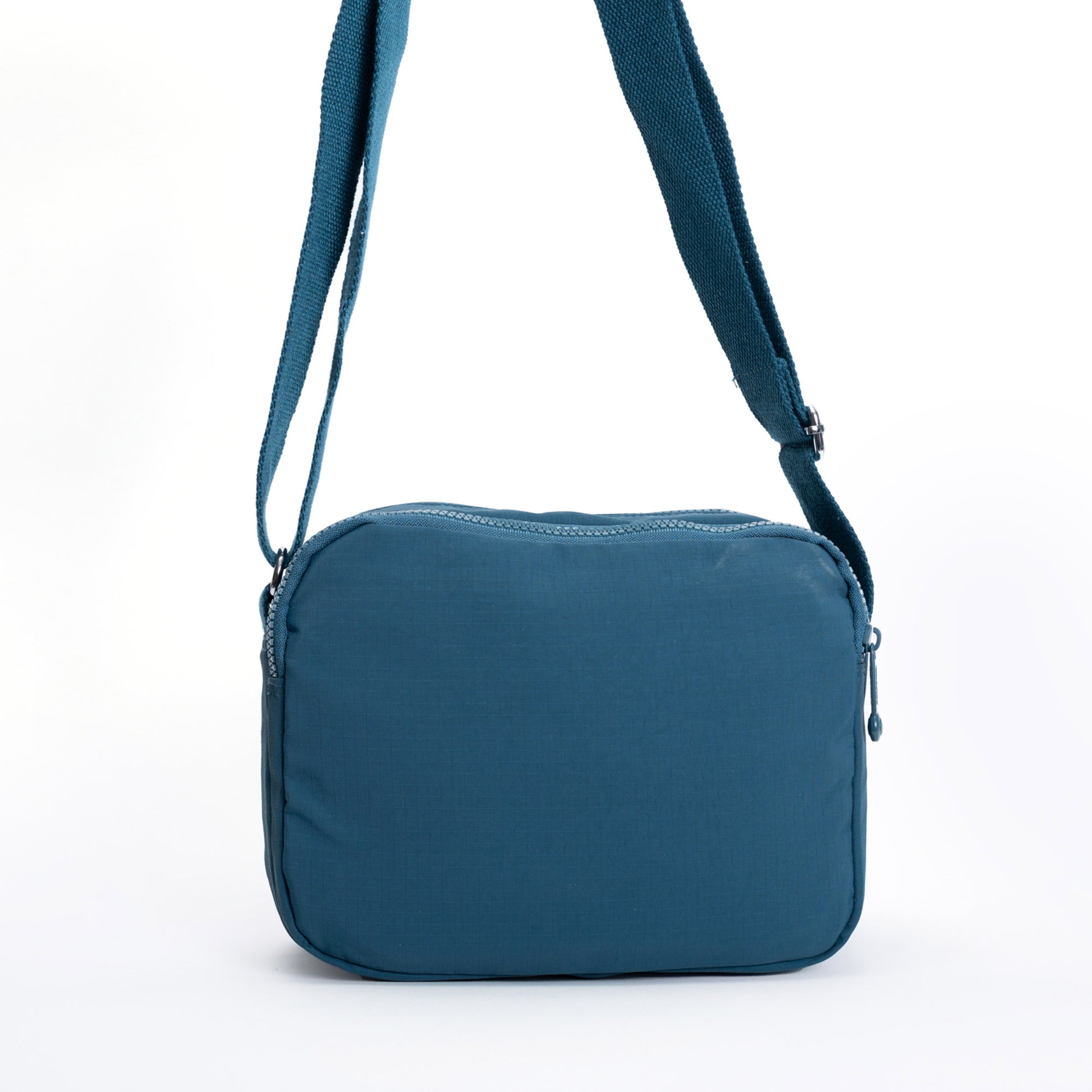 Miss Caprice Multi-zip Square Crossbody with adjustable strap, ideal for everyday use.