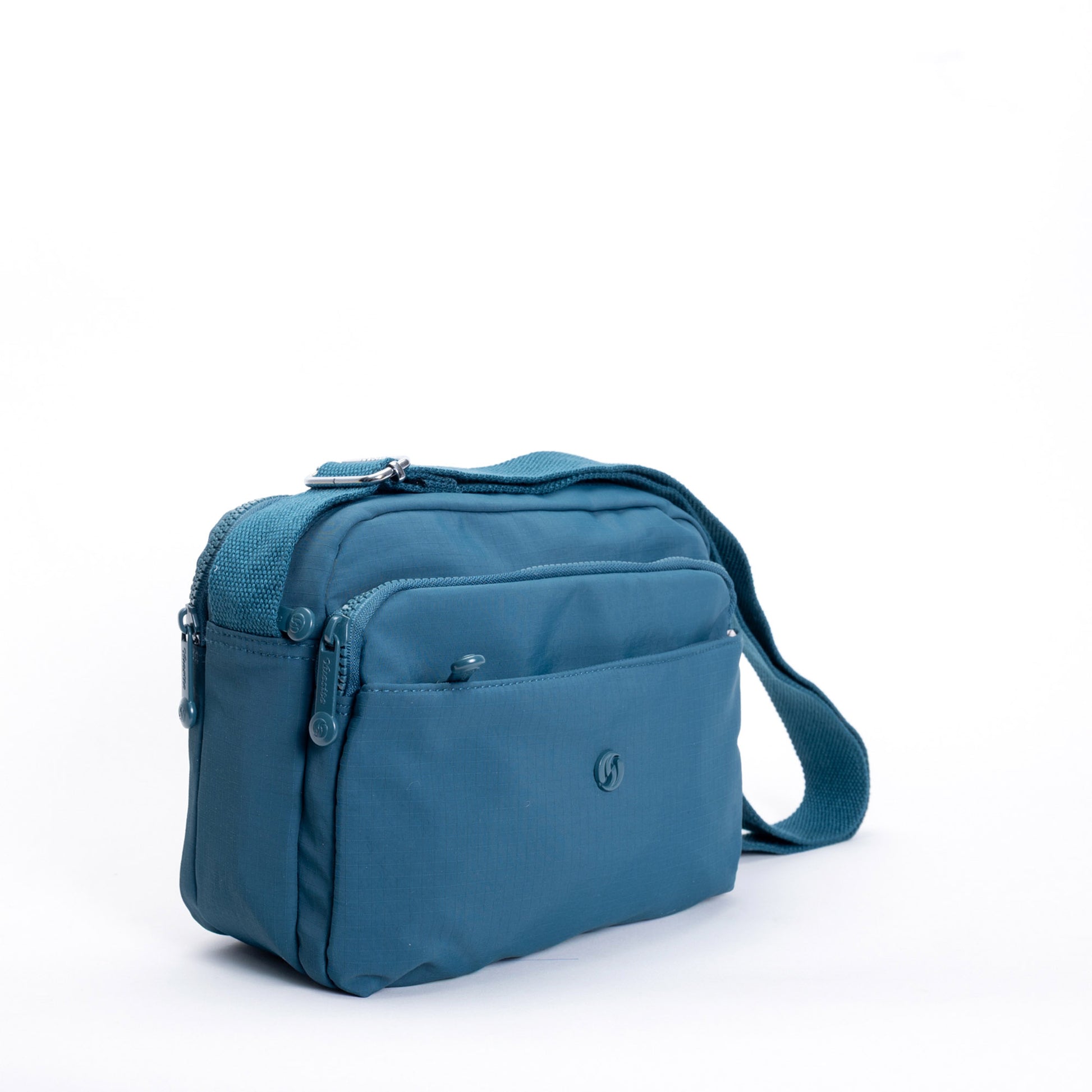The Miss Caprice Multi-zip Square Crossbody is ideal for daily use with its front zip pocket and adjustable strap.