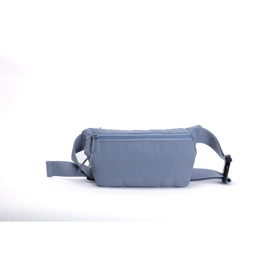 Product Image – Miss Caprice Unisex Waist Bag, light blue, back view