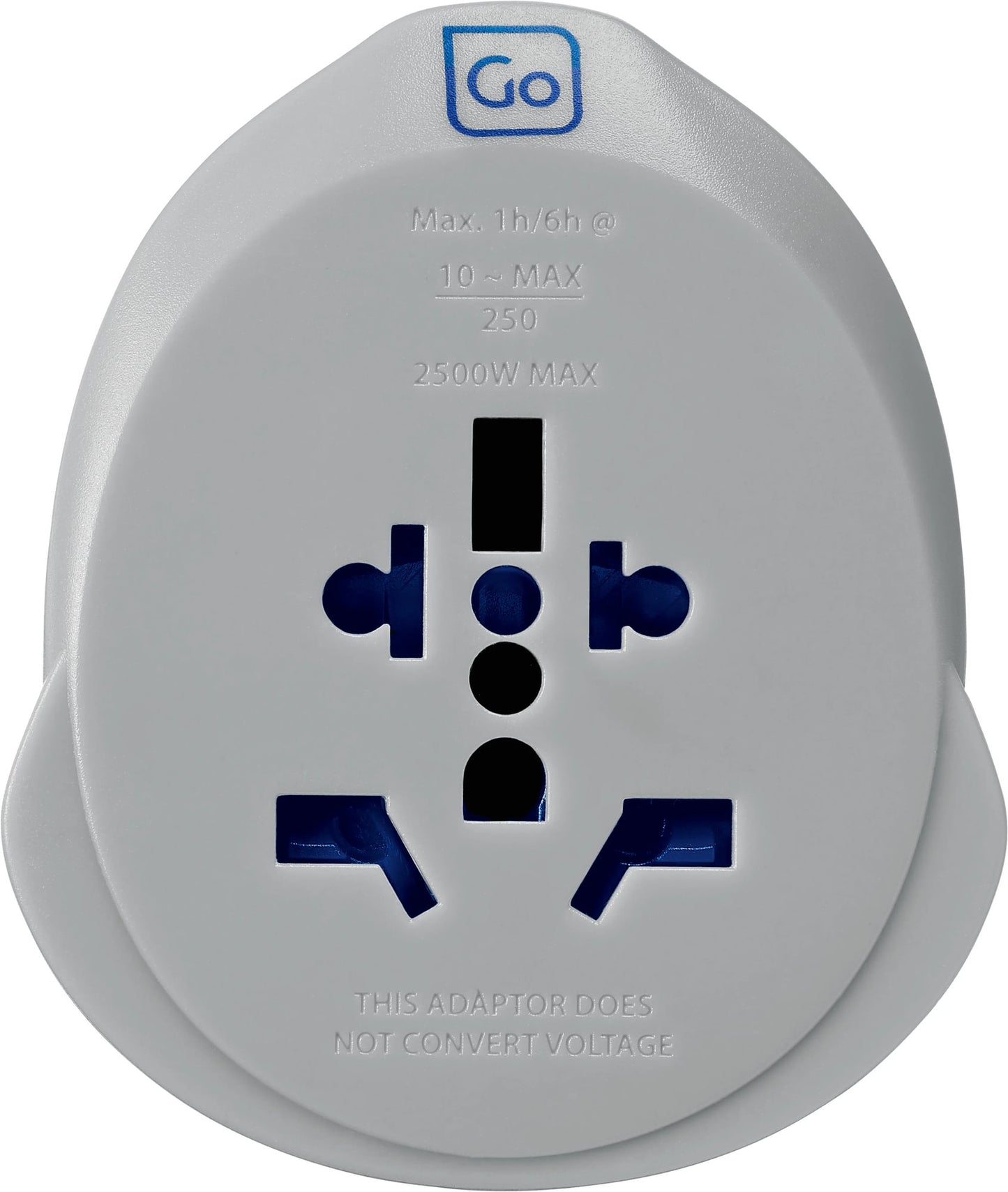 Go Travel World-EU USB-C Adaptor + (25W) offers fast charging and multiple plug inputs for worldwide use.