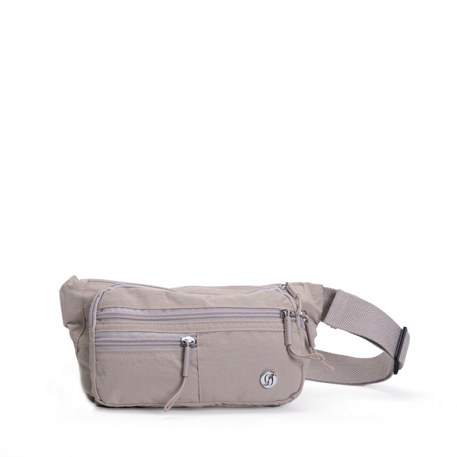 Miss Caprice Unisex Waist Bag, cream, front view