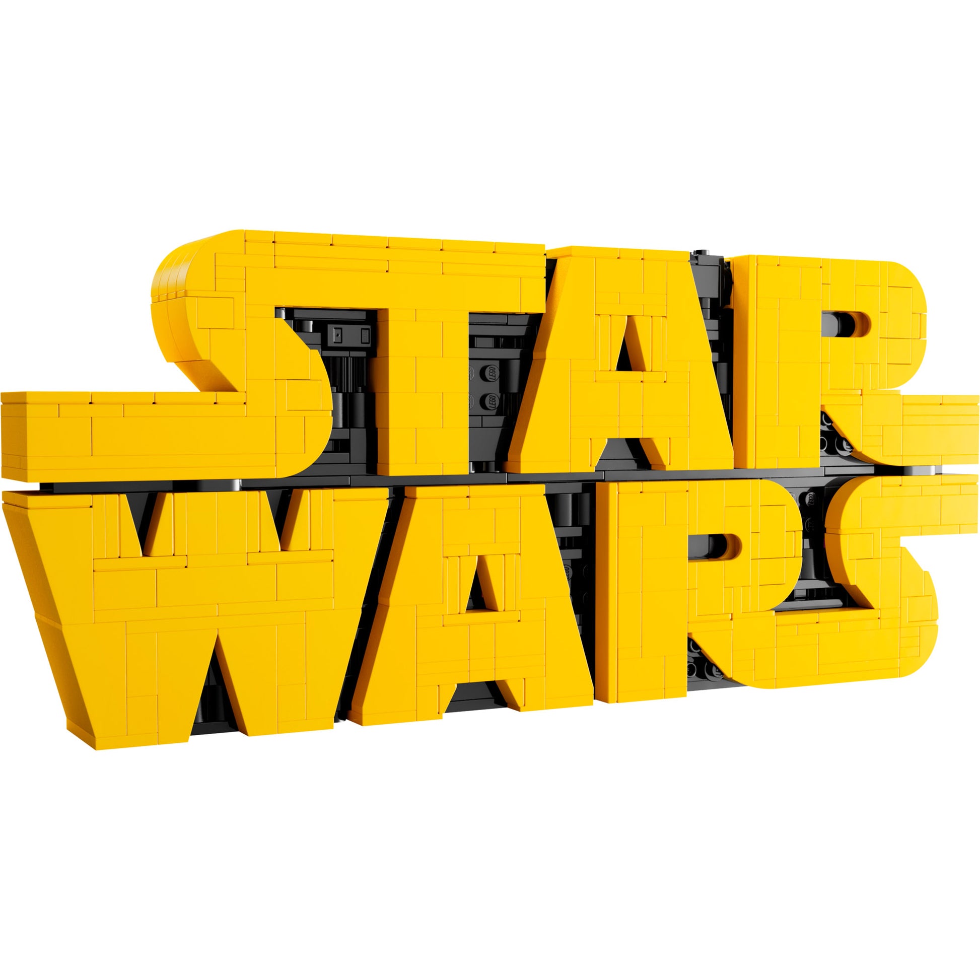 LEGO® Brick-Built Star Wars™ Logo against a white backdrop.