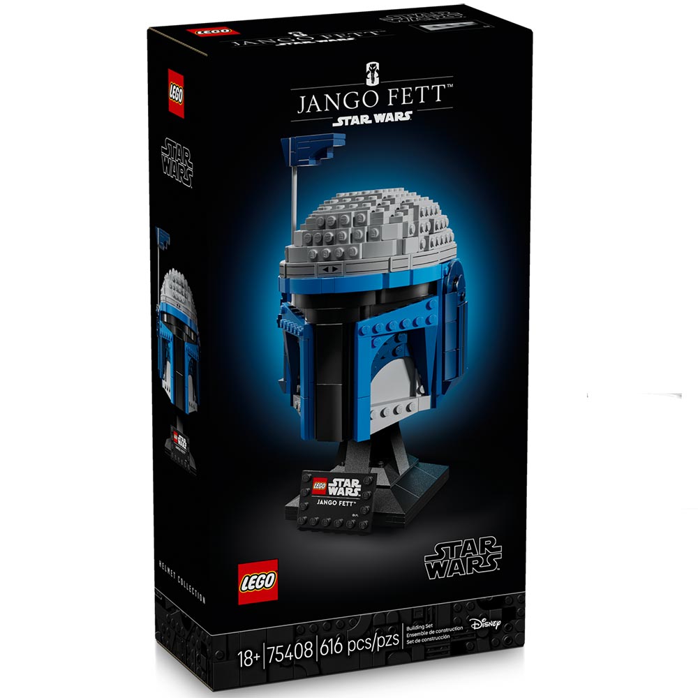 LEGO® Jango Fett™ Helmet - ONLINE ONLY, 616-piece buildable kit for ages 18+.