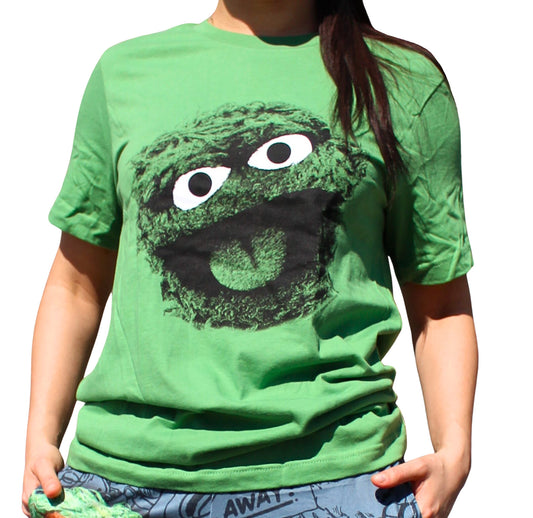 Product Image – Sport the Brief Insanity T-Shirt - Sesame Street Grouchy—fun, green, and a must for any Sesame Street fan.