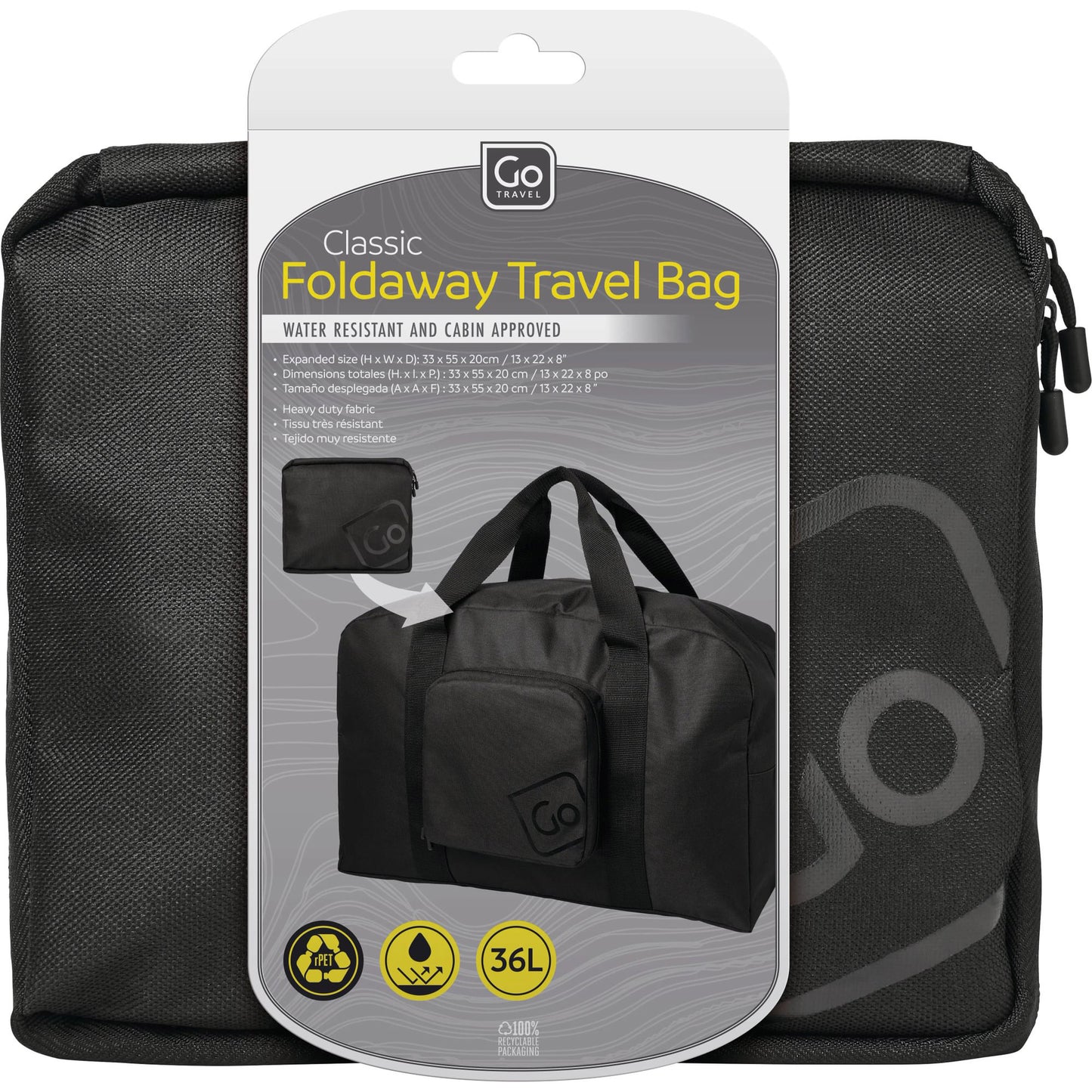 Go Travel Classic Foldaway Travel Bag, package view