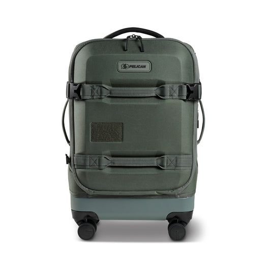 Product Image – Pelican™ Aegis Carry-on 4-Wheel Hybrid Duffel, charcoal sage green, front view.