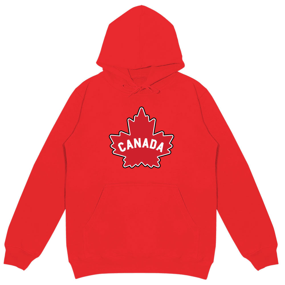 Show your Canadian pride in the GGS Unisex Canada Hoodie - featuring a bold maple leaf graphic.