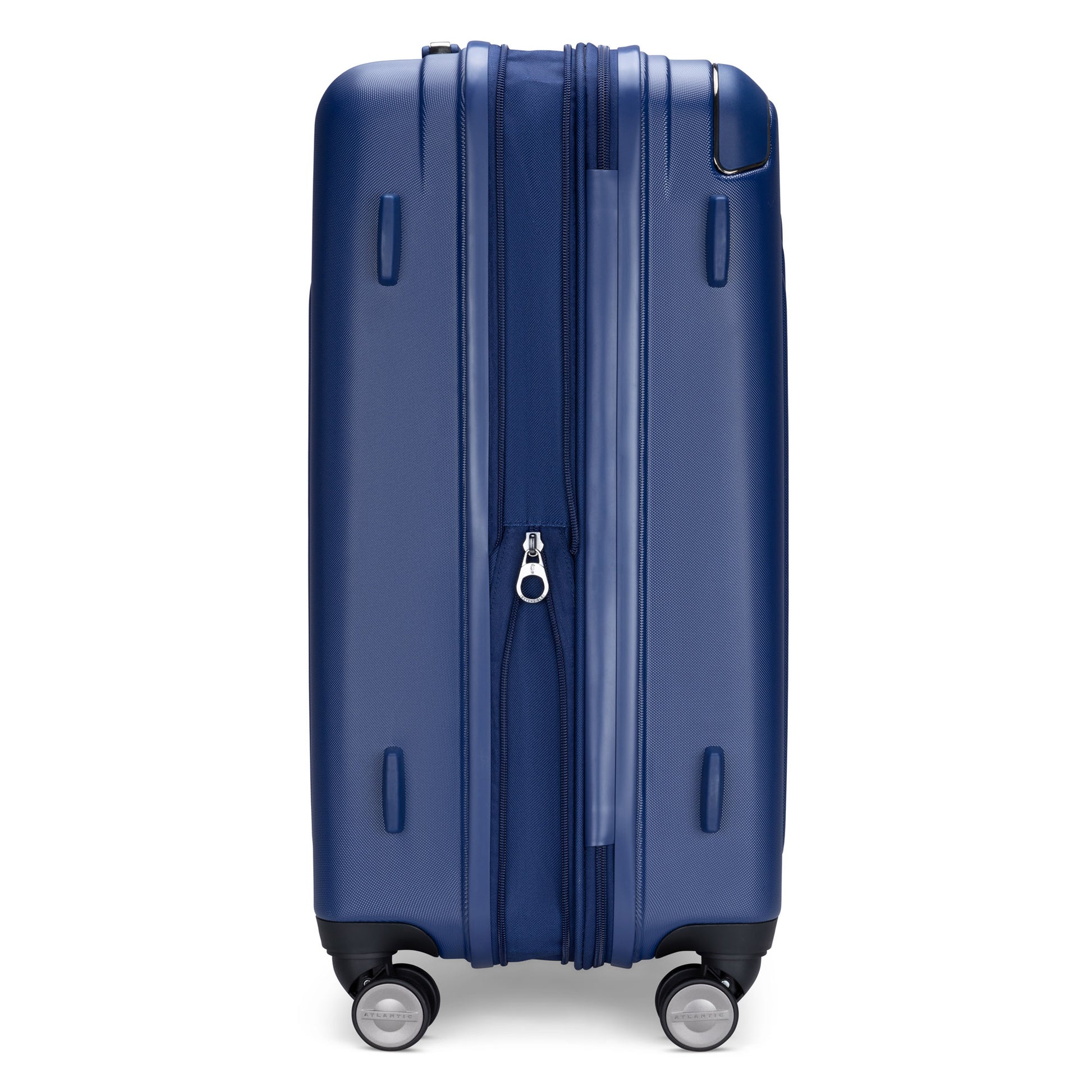 Atlantic Propeller 24" Hardside Expandable Spinner, dark navy, side view, expanded