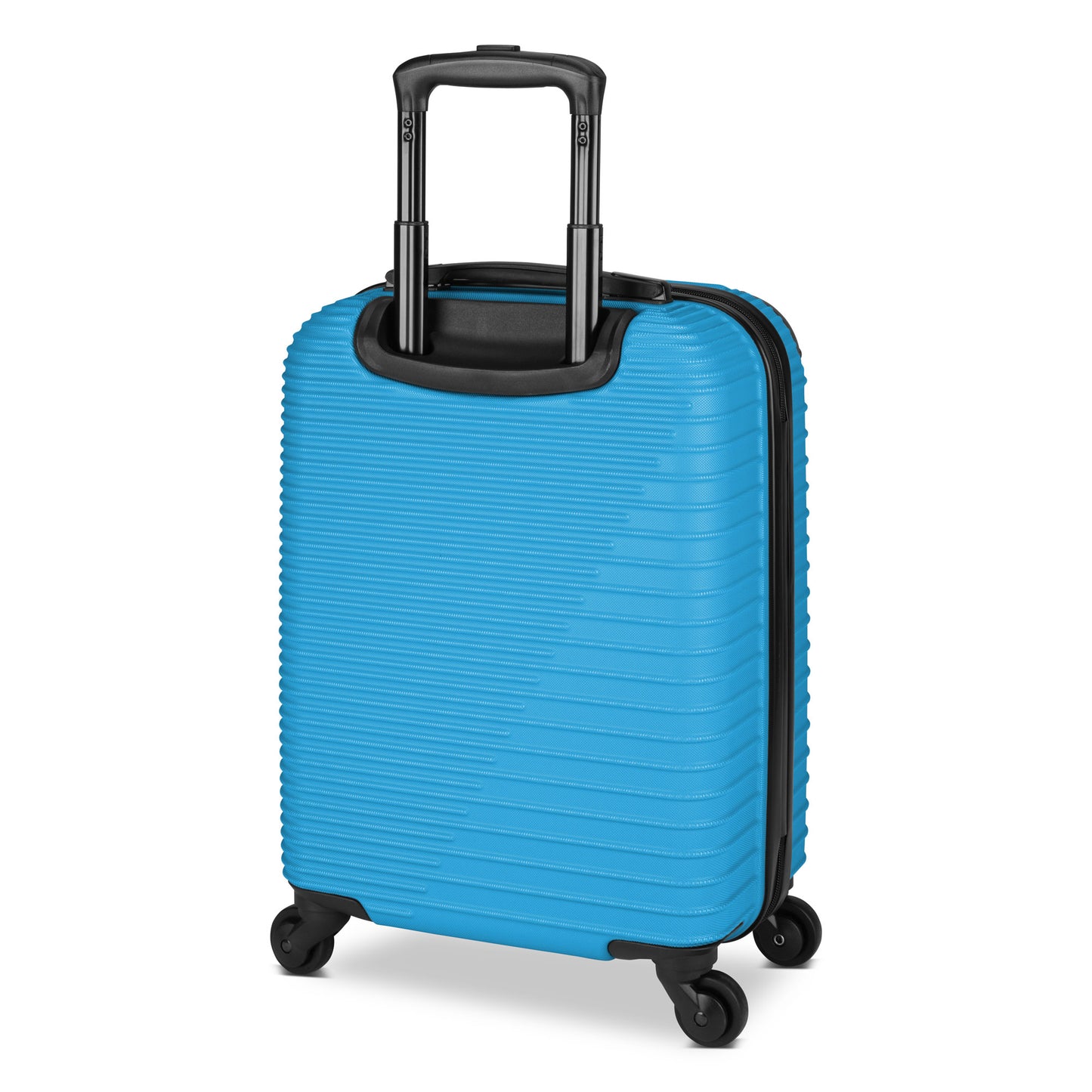 Atlantic Swerve 19" Hardside Spinner Carry-on, aquarius blue colour, back angled view