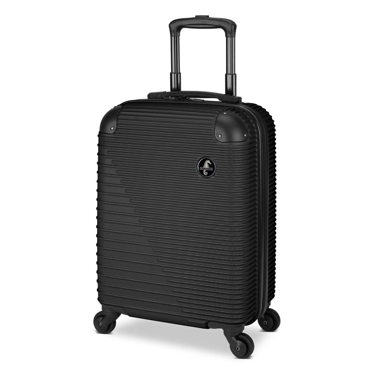 Atlantic Swerve 19" Hardside Spinner Carry-on, black, front angled view
