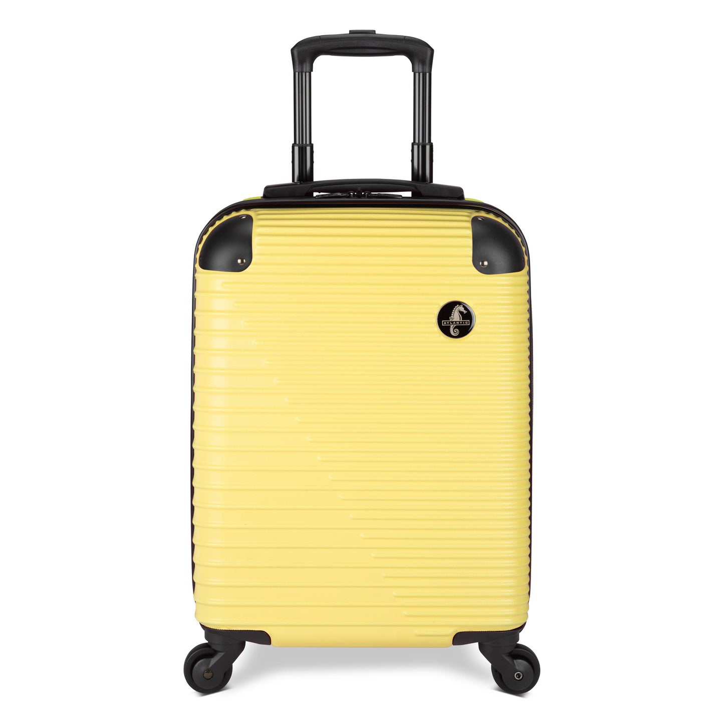 Atlantic Swerve 19" Hardside Spinner Carry-on, lemon meringue yellow, front view