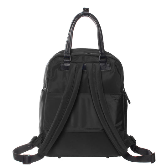 Product Image – The SevenDays Backpack Tote by SevenDays, shown from the back with two straps, top handles, and side pockets.