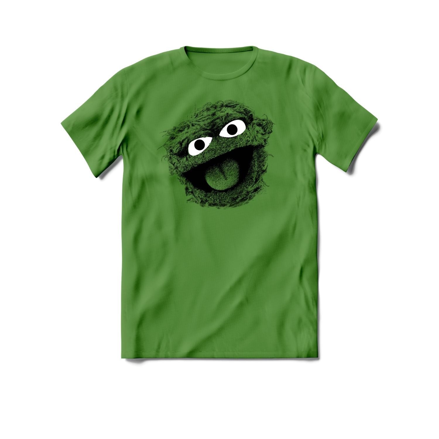 Brief Insanity T-Shirt - Sesame Street Grouchy, featuring Oscar the Grouch's face.