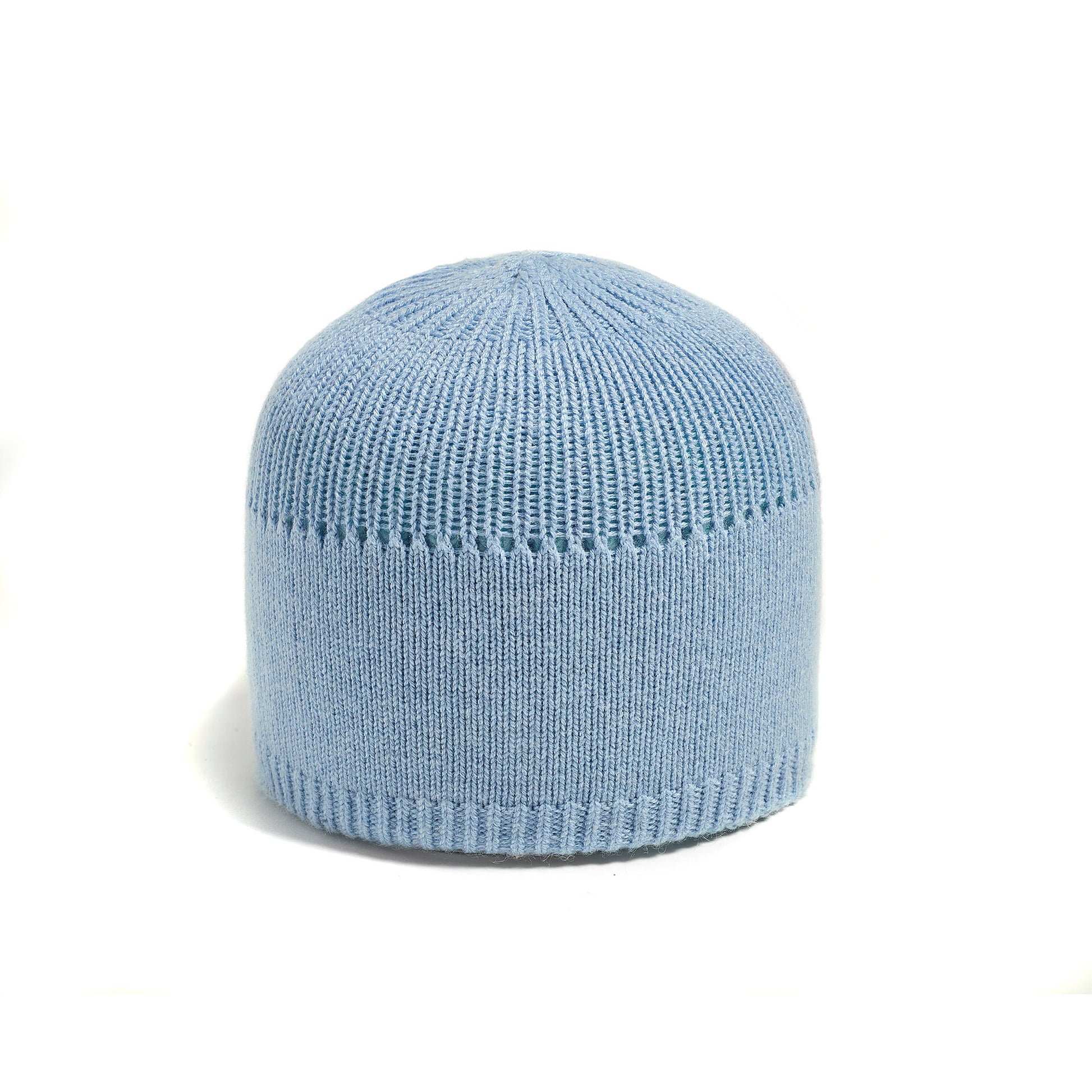 Brume Cascade Mountain Reversible Hat in light blue, shown inside out on a plain white background.
