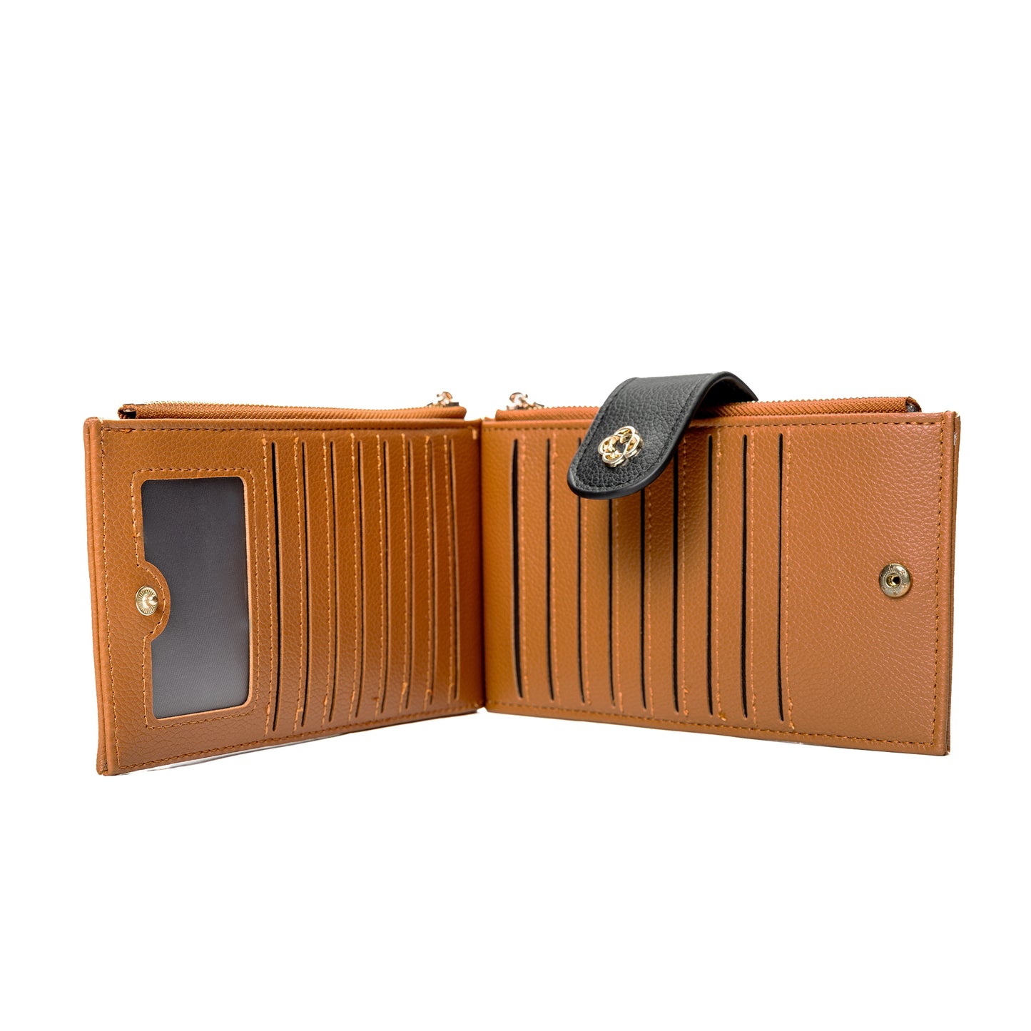 Miss Caprice Slim Wallet, tan, inside view