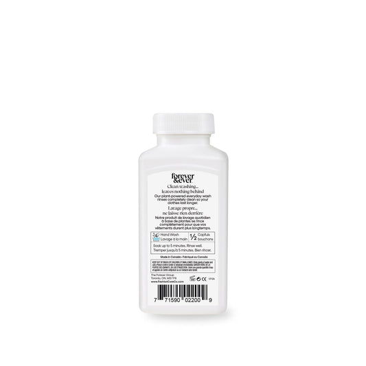 Product Image – White plastic bottle with white cap, labeled Forever & Ever Original Powder - 150g Travel Size, barcode on back.