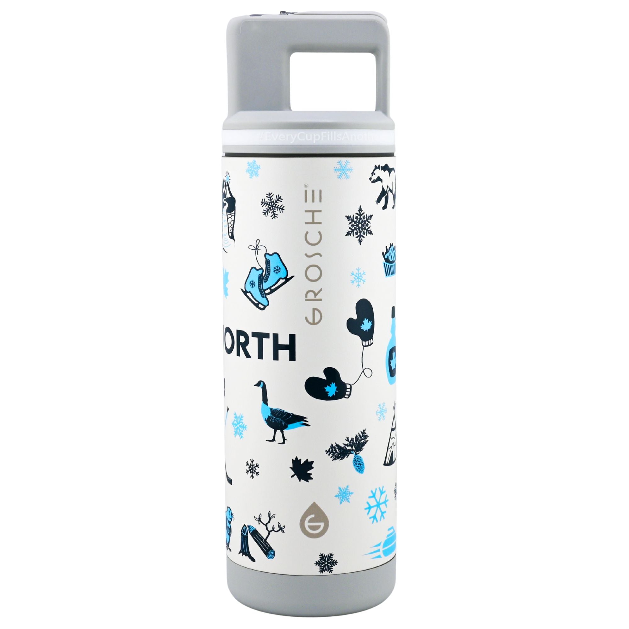 Grosche Alpine 20oz Flip 'N Sip Insulated Water Bottle - ONLINE ONLY