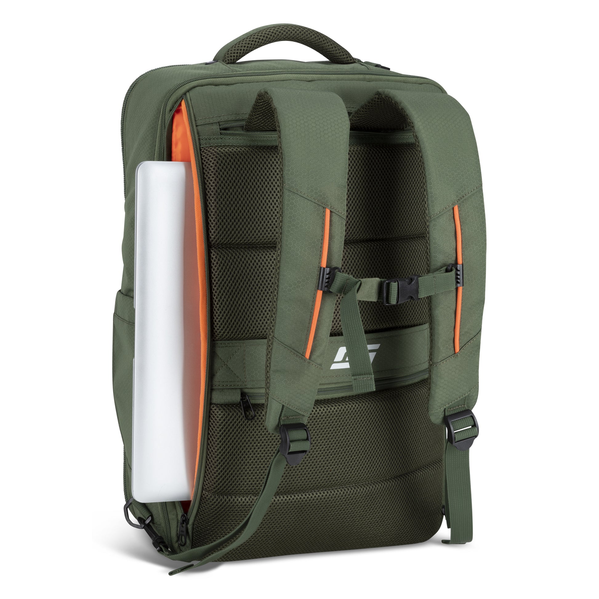 Graphite Metamorph Convertible Travel Backpack with padded straps, chest buckle, and easy-access laptop compartment.