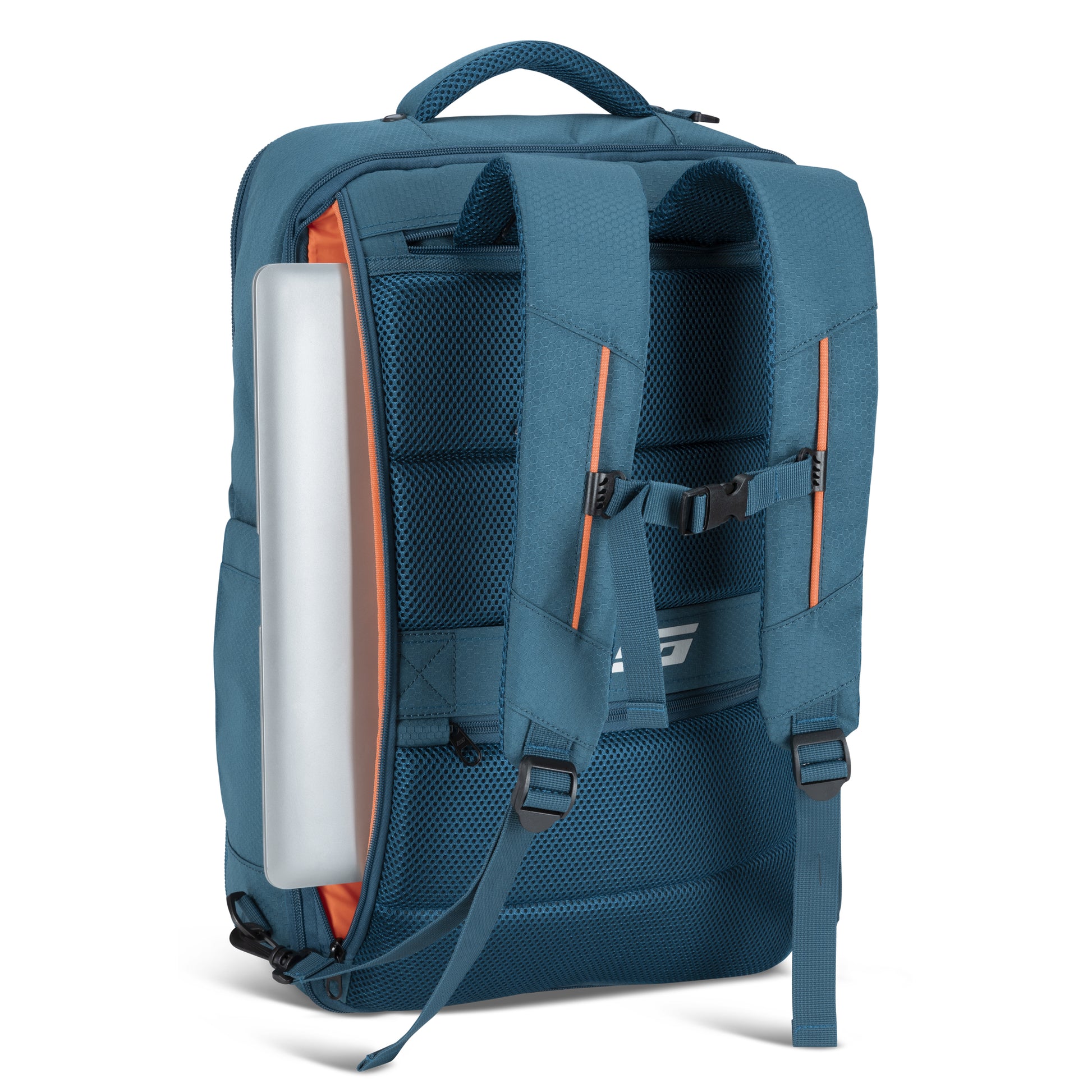 Graphite Metamorph Convertible Backpack with padded straps, side pocket, and laptop compartment by Graphite.
