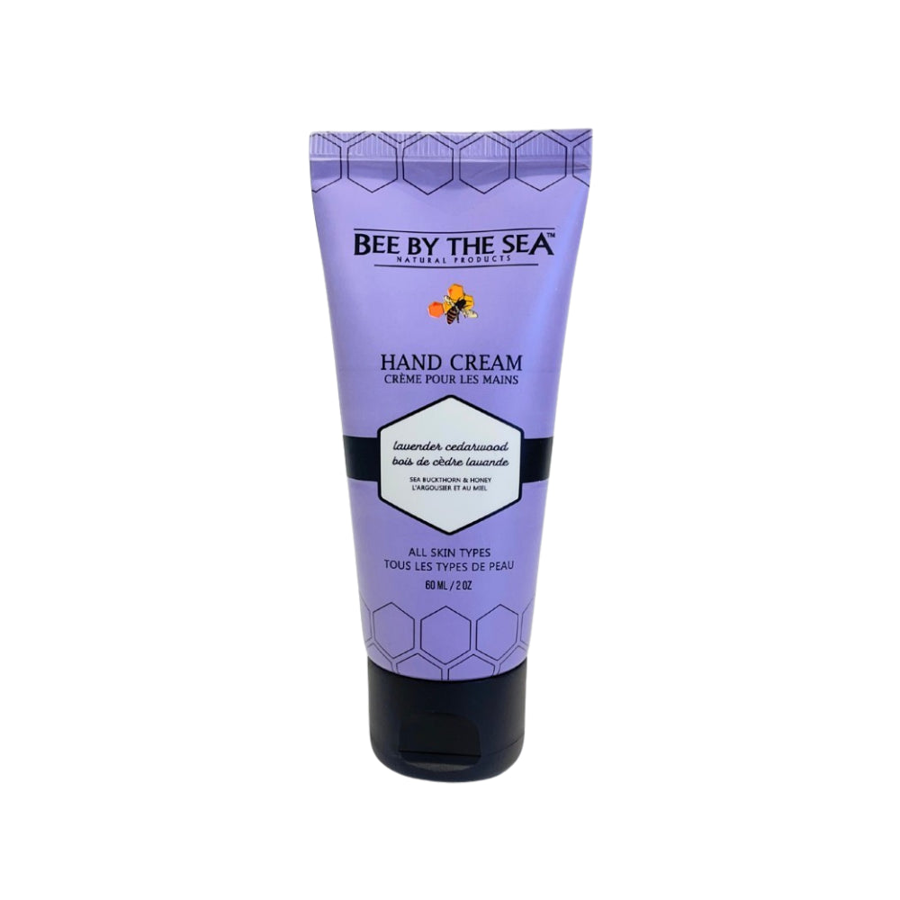 Bee by the Sea Hand Cream Tube - 2 oz - lavender and cedarwood scent