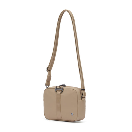 Product Image – Pacsafe® CX Anti-theft Square Crossbody by Pacsafe features RFIDsafe pockets, metal hardware, and adjustable strap.