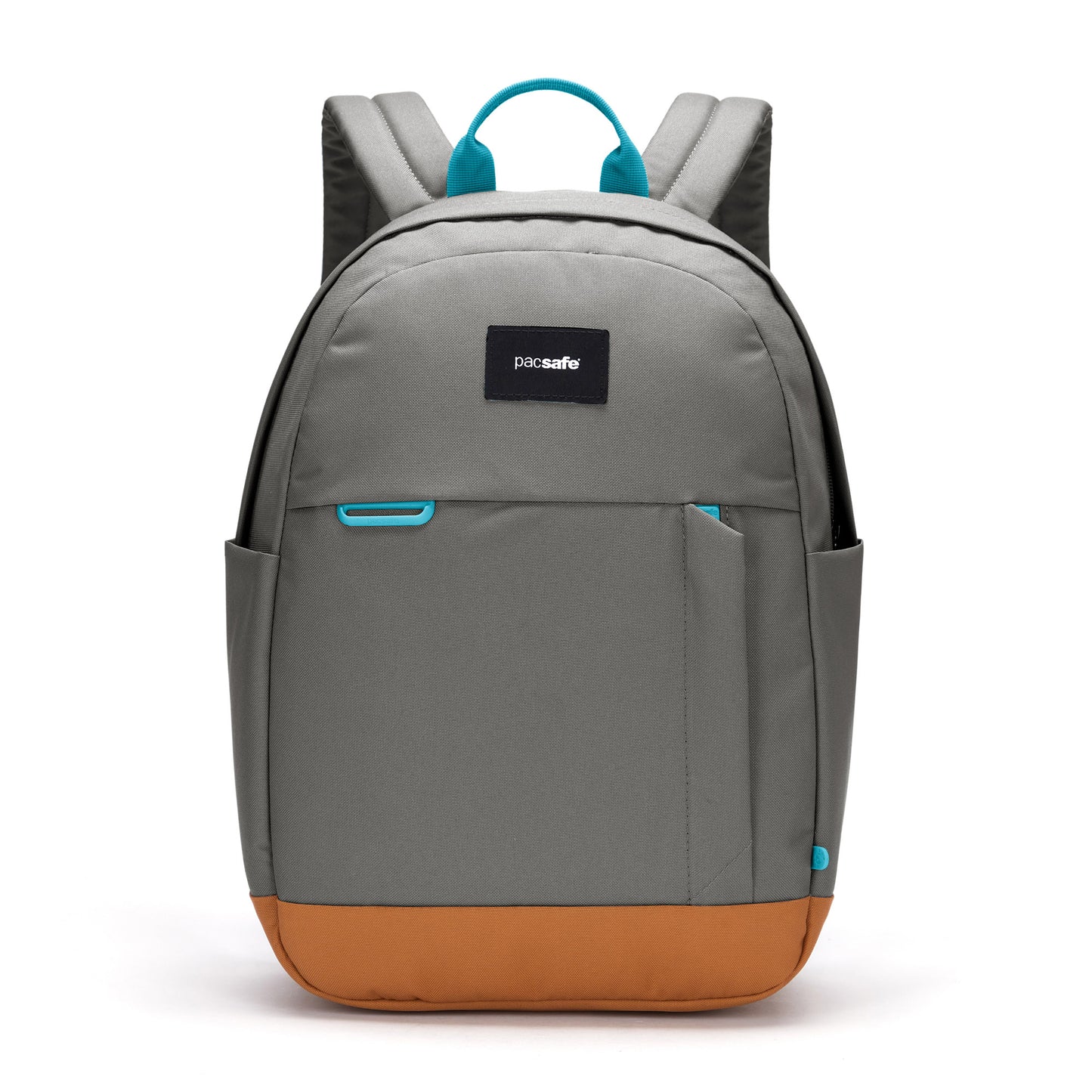 Pacsafe® Go 15L Anti-theft Backpack, stone with tan bottom gusset, front view