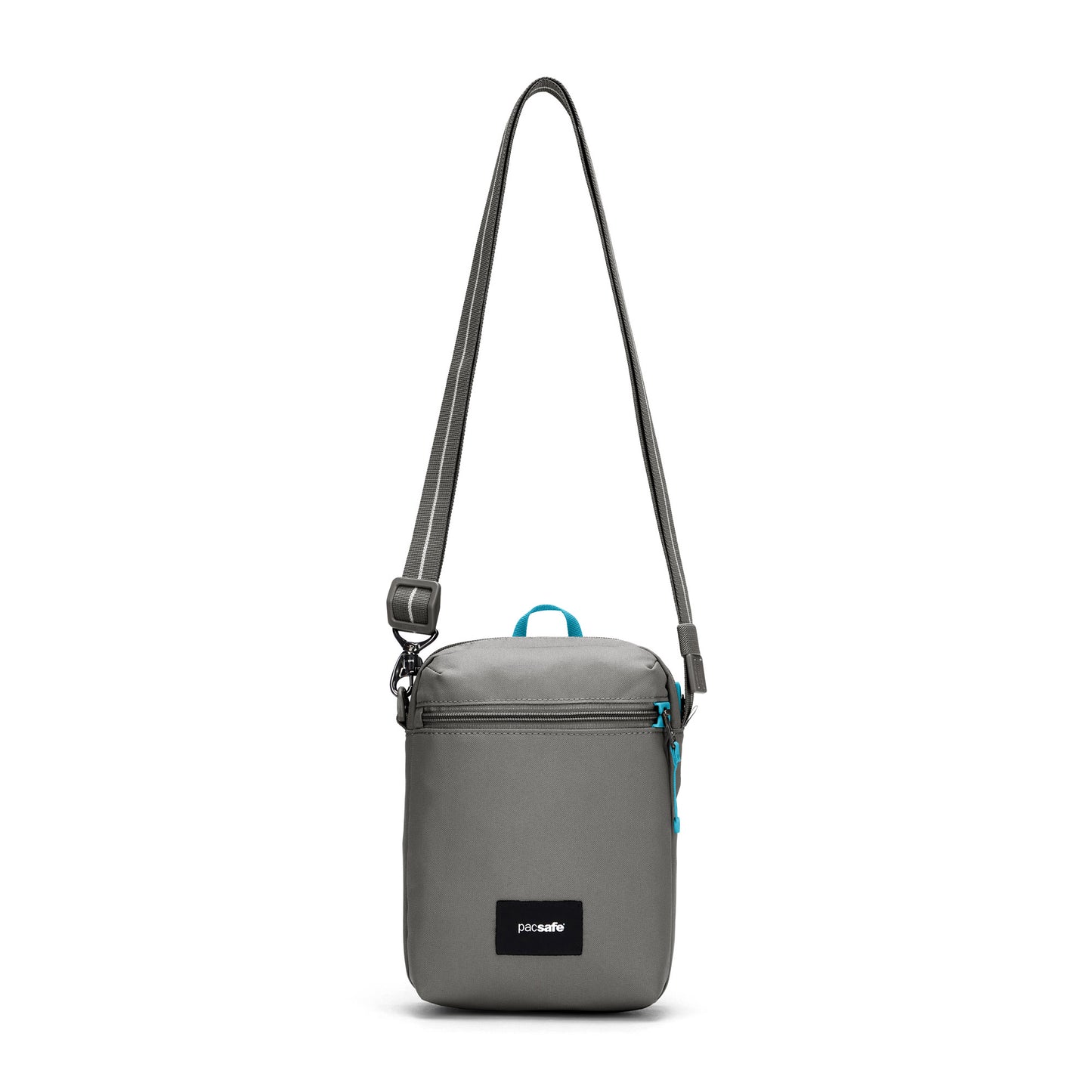 Pacsafe® GO Anti-Theft Festival Crossbody, stone, front view with crossbody strap extended