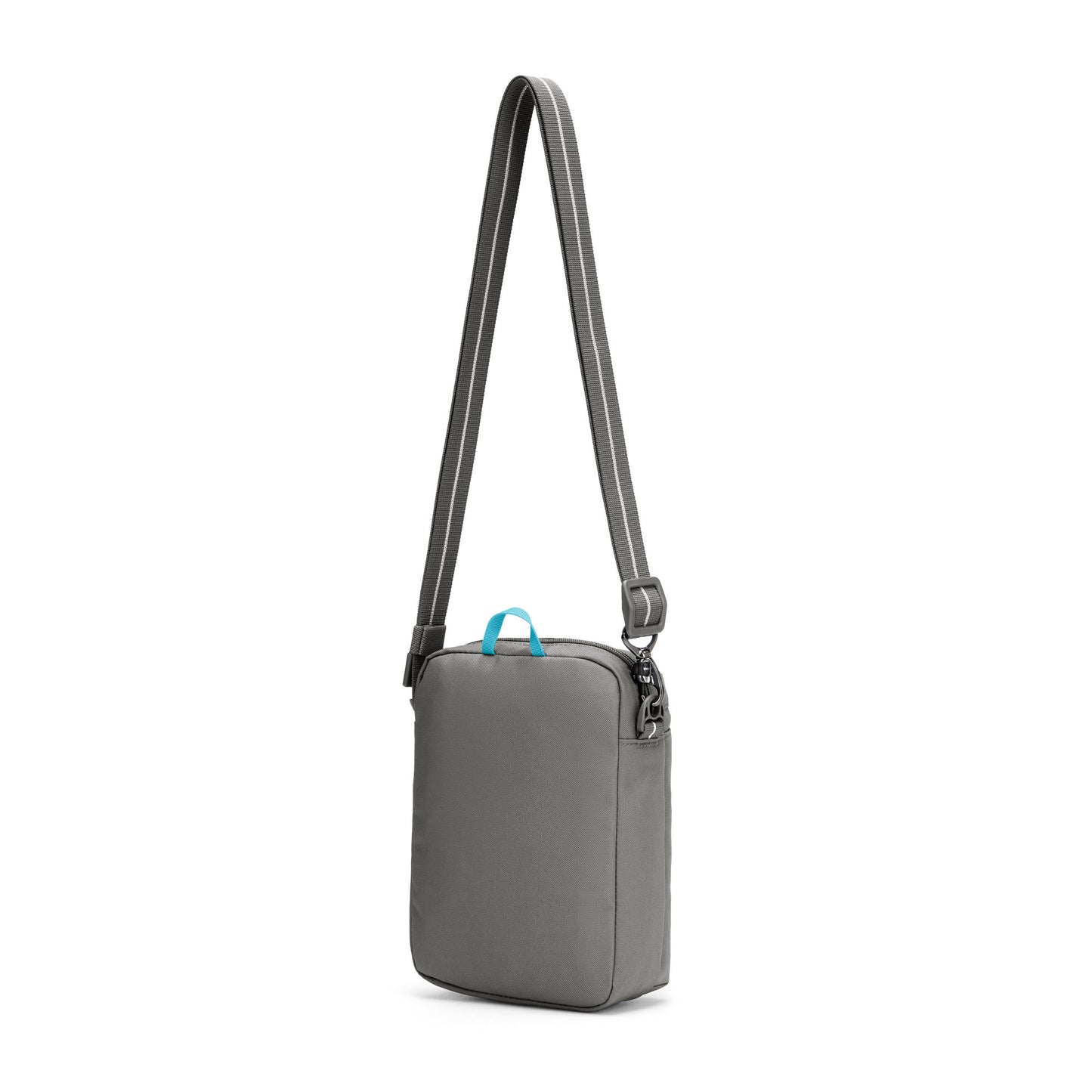 Pacsafe® GO Anti-Theft Festival Crossbody, stone, back angled view with crossbody strap extended