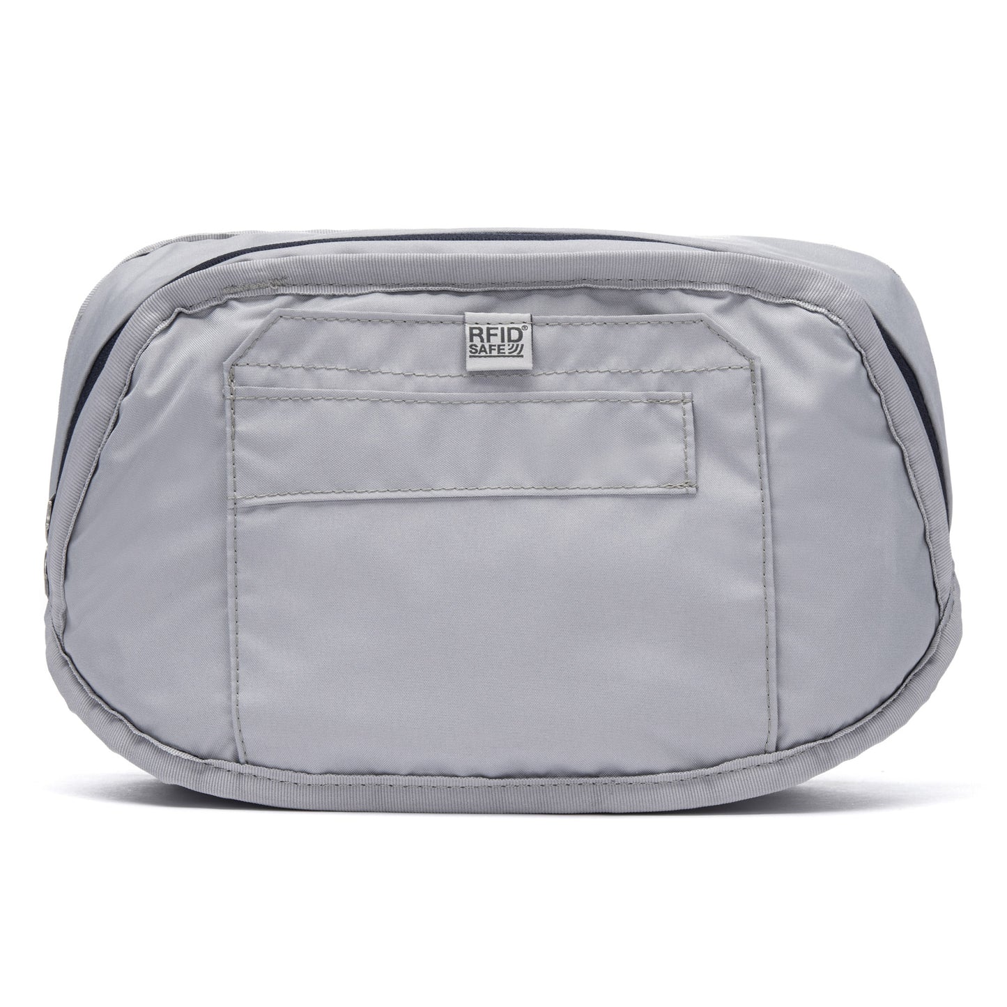 Inside view of RFID pocket of the Pacsafe® V anti-theft hip pack.
