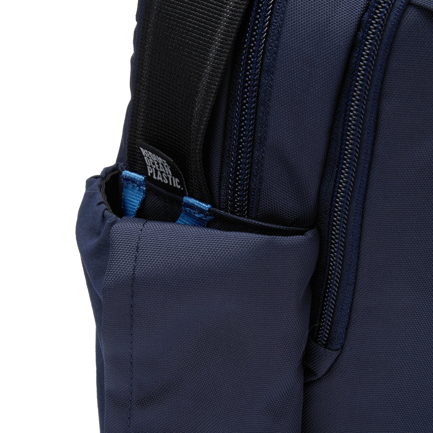 Close-up of a Pacsafe® V Anti-theft Tour Crossbody side pocket